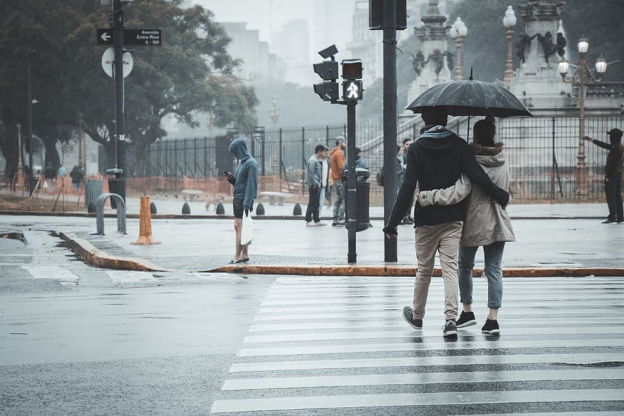 Paraguas pareja